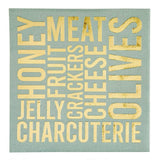 CHARCUTERIE COCKTAIL NAPKINS W/TRAY