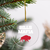 BILLS MAFIA CLEAR ORNAMENT