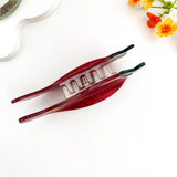 🌶️ Sweet & Spicy Pepper Hair Claw – Fun Acetate Clip: Red