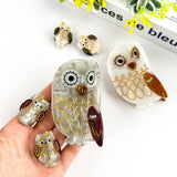 Owl Claw Clip, Large & Mini Hair Clip: White Mini Clip