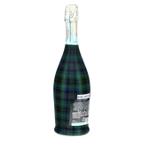 Blue & Green Christmas Tartan Prosecco Bottle Wrap