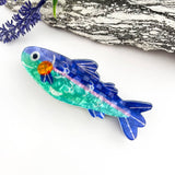 Cute Cartoon Sardine Acetate Hair Claw Ocean Theme: Pink