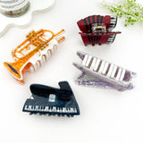 Creative Musical Instrument Hair Claw Clip: Piano