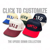 The Upside Down Two-Tone Hat - Customizable: Red & Cream