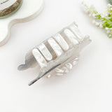 Cute Soft Lamb Animal Print Hair Claw Clip: White