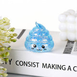 Maltose Glitter smiley Poop Squeeze Toy squishy fidget toy : Pink