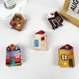 Christmas Vintage House Hair Claw Clip: D