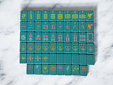 PEACE LOVE MAHJONG OG Mahj Tiles - Totally Teal: Totally Teal