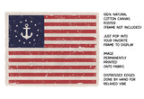 Nautical Flag Canvas Art Print, Coastal Wall Decor 8x10: 8x10