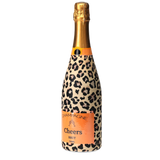 Tan Leopard Champagne Bottle Wrap