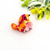 🐦 Mini Bird Cute & Whimsical Animal Acetate Hair Claw Clip: Yellow