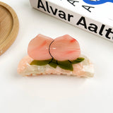Peach Acetate Hair Clip Fruit Claw Clips