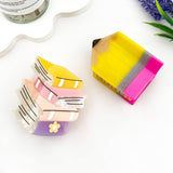 Book & Pen Acetate Hair Claw Clip – Creative Design: Books