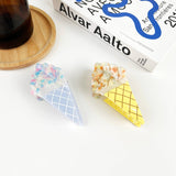 Ice Cream Hair Clip: Blue