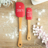 Santa's Helper Silicone Christmas Baking Spatula Set