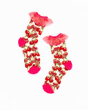 CHERRY BOW RUFFLE SHEER SOCK