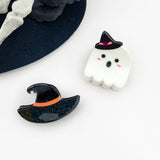 Halloween Mini Hair Clips, Ghost & Bat Cute Hair Accessories: Ghost