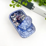 Funny Sardine Tin Themed Hair Claw Clip: Blue