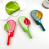 Sporty Tennis Racket Printed Hair Claw Clip: Tennis