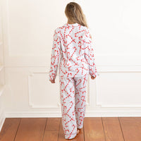 Candy Cane Stripe Flannel PJ Set: L/XL