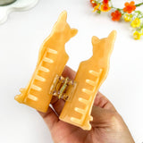 Leopard Cat Acetate Hair Claw Clip – Animal Print: Brown