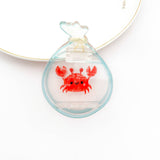 New Design Fish in Transparent Bag Acrylic Hair Claw Clip: Goldfish