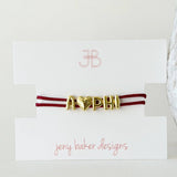 Sorority Cord Bracelet: ♡APHI♡