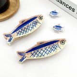 Sardine-Shaped Hair Claw Clip, Ocean Style Hair Clip: Mini Clip