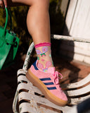 TENNIS SCORE SHEER RUFFLE SOCK