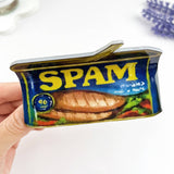 Spam Can Print Hair Claw Clip Novelty Food Cute: Black