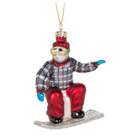 Snowboarder Ornament-3"W