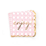 PREPPY PINK CANE COCKTAIL NAPKINS