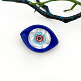 Mini Blue Sun Eye Acrylic Hair Claw Clip: Eye
