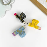 Acetate pencil hair claw clip: Blue
