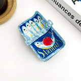 Sardine Can Hair Claw Clip, Creative Fish Tin Hair Clip: A