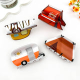 Adventure-Inspired Outdoor Travel Printed Hair Claw Clip: White