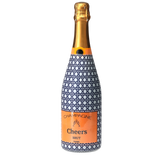 Navy & White Cane  Champagne