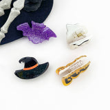 Halloween Mini Hair Clips, Ghost & Bat Cute Hair Accessories: Hat