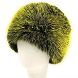 Elegant Plush Faux Fur Winter Hat: Blue