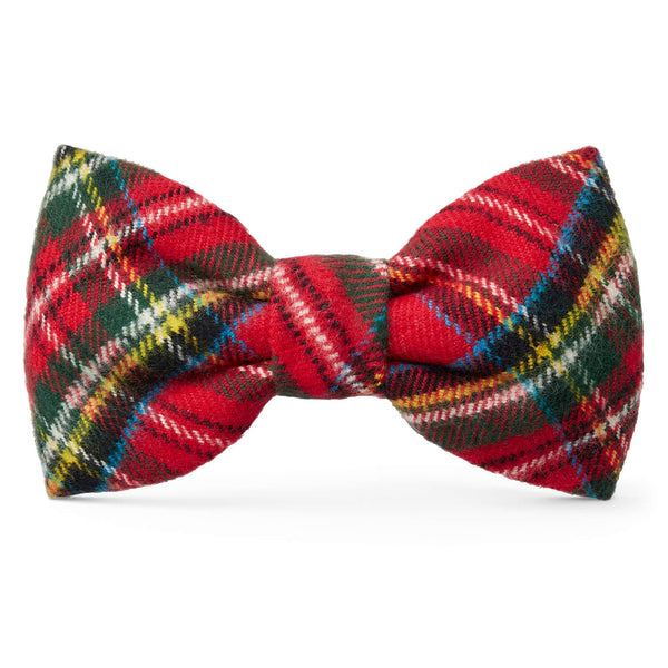 TARTAN PLAID DOG BOW TIE