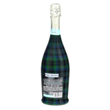 Blue & Green Christmas Tartan Prosecco Bottle Wrap