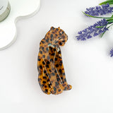 3.94" Exquisite & Wise Jaguar Acetate Hair Claw Clip: Black