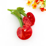 Original Juicy Cherry Acetate Fruit Hair Claw Clip: Red