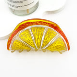 🎨 Fruit Still Life Hair Claw – Artistic PVC Clip 🍇: Avocado