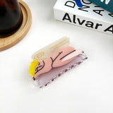 Sleeping Angel Hair Clip Acetate Claw Clips