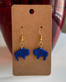 Buffalo Earrings - Multiple Colors: Marble