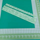 American Mahjong Racks Set–20" Acrylic Tile Racks & Pushers: Pearl White