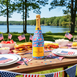 Stars & Stripes Champagne Bottle Wrap