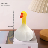 Super Soft PU Realistic Garlic Duck Squeeze Toy: Yellow
