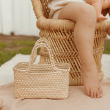 Mini Magnolia Straw Basket